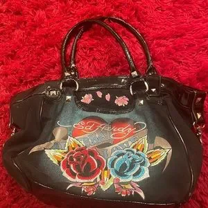 バッグ vintage ed hardy design bag Vintage Ed Hardy Messenger Bag Crossbody Female Indian Chief